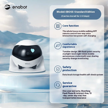 Enabot EBO AIR EBO SE Intelligent Robot Wireless Camera Robot Remote Monitoring Pet Companion Robot Realtime Control Custom Gift